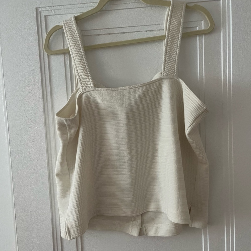J. Crew Ribbed Tank Size Large - Picture 2 of 4